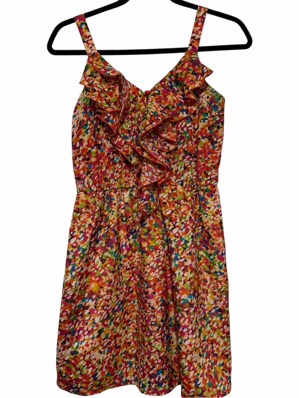 XS American Rag Multicolor Ruffle Mini Dress